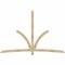 Ekena Millwork Davenport Rough Sawn Timber Gable Bracket, Douglas Fir, 108"W x 72"H x 2"D x 4"F, 16/12 Pitch GBW108X72X0204DAV00RDF - alternate 1